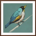 thumbnail image 2 of Art.com Winged Sketch II on Teal Art Print, Brown Frame Wall Art, 29" x 29", 2 of 5