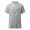 Grey, variant on Mens Polo Shirts Summer Solid Color Collar Button Dwon Cardigan Short Sleeves Male Top Black L