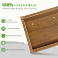 thumbnail image 6 of Carolayne Vertical Planter Stand with Shelf, Outdoor Raised Garden Bed for Garden, Brown, 6 of 8
