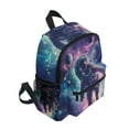 thumbnail image 2 of FORMRS School Backpack with Front Zippered Pocket 12" Elementary Student Travel Daypack, Astronaut Pattern, 2 of 6