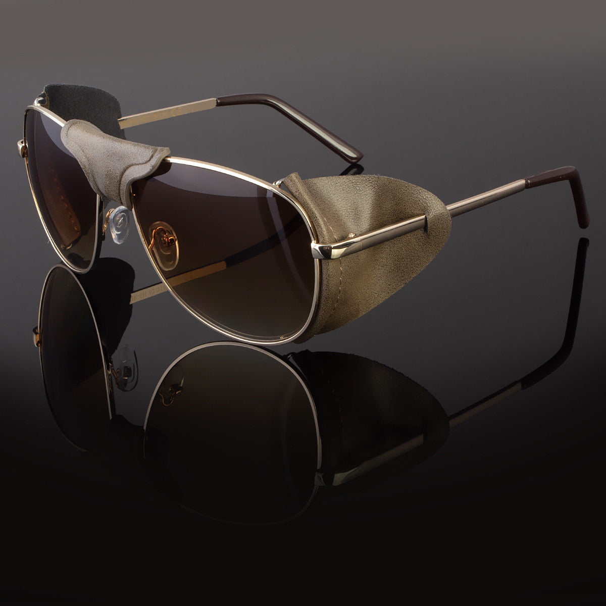 Side Shield Sunglasses Leather « Heritage Malta