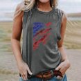 thumbnail image 2 of EINCcm Women American Flag Print Tank Tops USA Stars Stripes Patriotic T Shirt Summer Loose Vest Tees, 2 of 4
