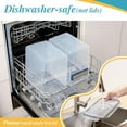 thumbnail image 4 of baomifa-8.5L 2 Pack Extra Large Flour Sugar Storage Containers for 20lbs flour, Airtight Kitchen Pantry Organization Canisters with Lids for Bulk food, Rice, Baking Supplies, Black, 4 of 4