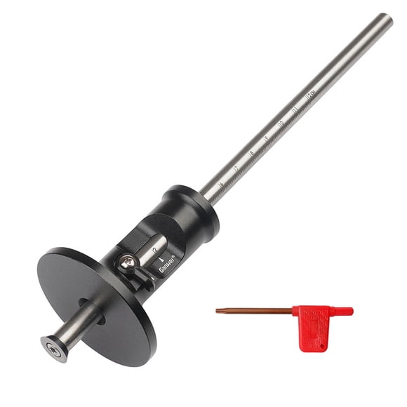 Ganwei Wheel Marking Gauge 0-120mm Woodworking Marking Scriber Aluminium Alloy Wood Marking Tools Wood Scribe