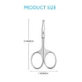 thumbnail image 4 of Livingo Nose Hair Scissors for Men, Small Curved Rounded Tip for Facial Trimmer, 4 of 8