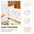 thumbnail image 2 of Yayeee Collapsible Cube Storage Bin with Lid Fabric Closet Decorative Basket with Handles, Colorful Ice Cream Pattern, 2 of 7