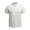 A44-White, variant on Kalauyu Stand Collar Half Button Shirts for Men Short Sleeve Vertical Stitch Decor Casual Summer Golf Tops