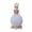 White, variant on Vintage Flower Glass Perfume Bottle, Refillable Empty Perfume Bottles for Women, Bling Rhinestone Decorative Crystal Scent Bottle, Ornate Essential Oil Holder, Vanity Decor - White