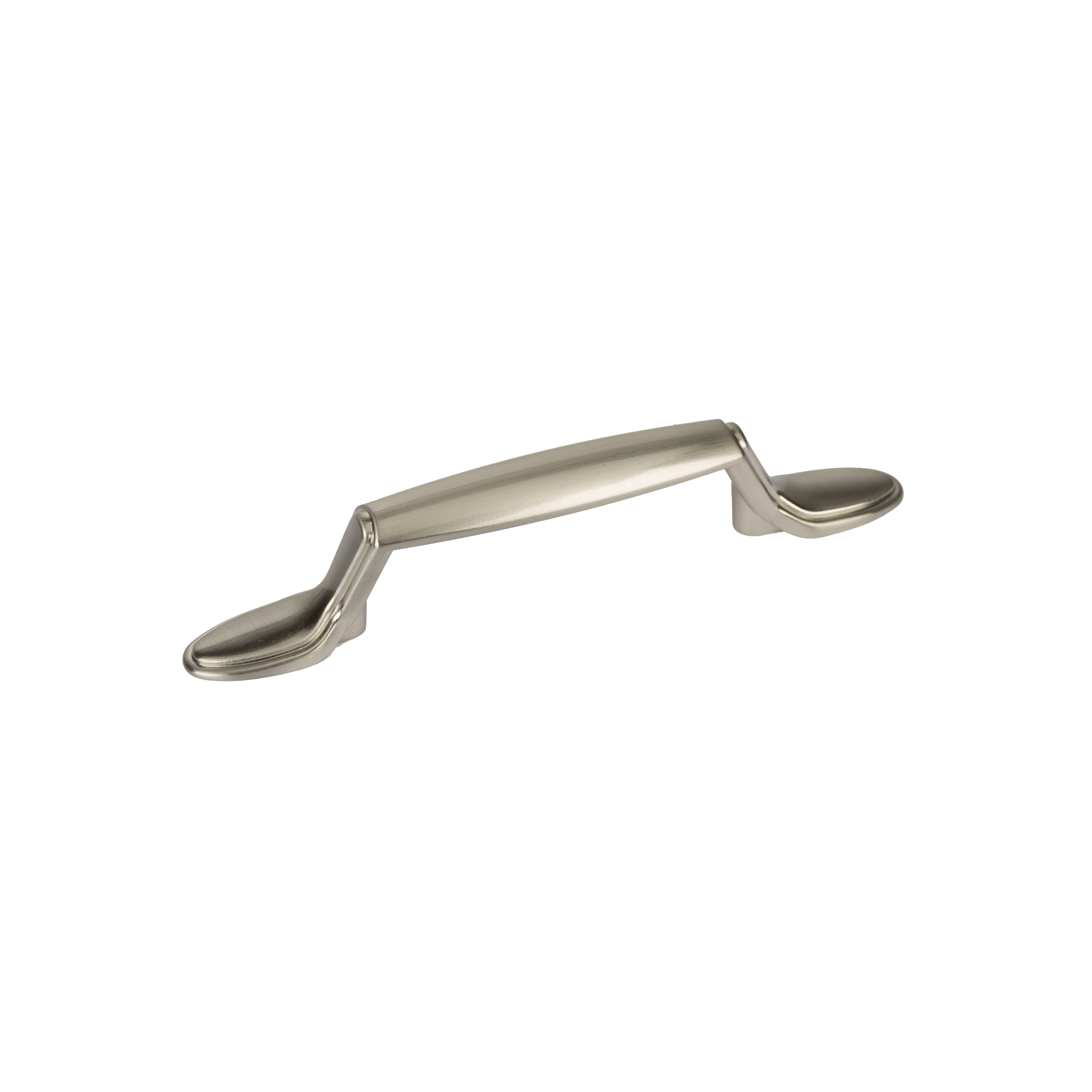 Mainstays 3' (76mm) Center-to-Center Spoon Footed Cabinet Pull, Satin Nickel, 2 Pack