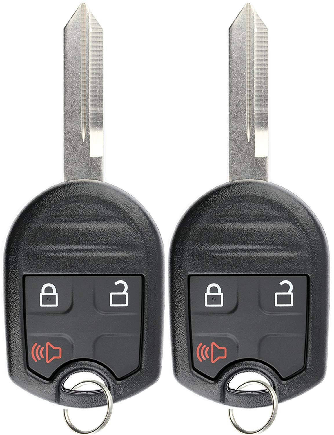 KeylessOption Keyless Remote Uncut Blank Car Smart Key Fob Case Shell Cover Housing For OHT01060512 Pack of 2 