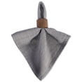 thumbnail image 2 of CC Home Furnishings Set of 6 Variegated Gray Square Cloth Napkins 20", 2 of 8