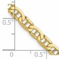 thumbnail image 4 of 10k Yellow Gold 3.75mm Concave Anchor Chain, 4 of 5