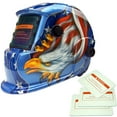 thumbnail image 2 of Casco de Soldadura Sunnimix Oscurecimiento Automático Solar Patrón de Águila Azul, 2 of 8