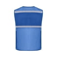 thumbnail image 3 of CHUMUD Men Women Safety Vests with Pockets Zipper High Visibility Vest Construction Work Reflective Waistcoat, 3 of 4