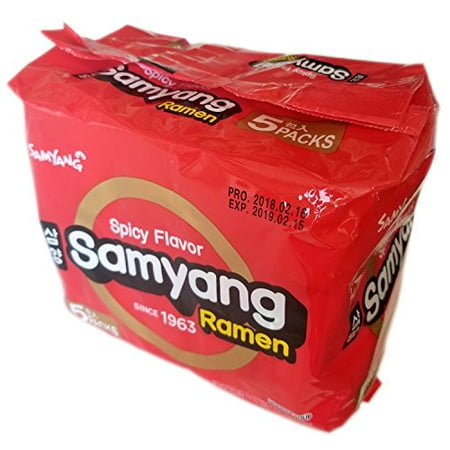 Samyang Ramen Best Korean Noodle Soup (New Spicy 5 (The Best Packaged Ramen)
