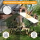 thumbnail image 3 of Outdoor 6ft heavy - duty metal walk - in poultry cage para ducks y hens: waterproof, uv - protected, featuring lockable double doors y peaked roof para backyard farms, 3 of 7
