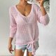 thumbnail image 4 of Neewe Women Summer Knit Vest Cap Sleeve Crochet Tops Hollow Out Cover Up Tank Top Pullover Beach Vacation Clothes, 4 of 8
