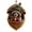 D, variant on Rustic Woodland Christmas Ornament, 3.15 Inch Resin Acorn Shell Bear Holding Pie, Hanging Decor for Tree Mantel Wreath Thanksgiving Centerpiece, Chipmunk With Pie