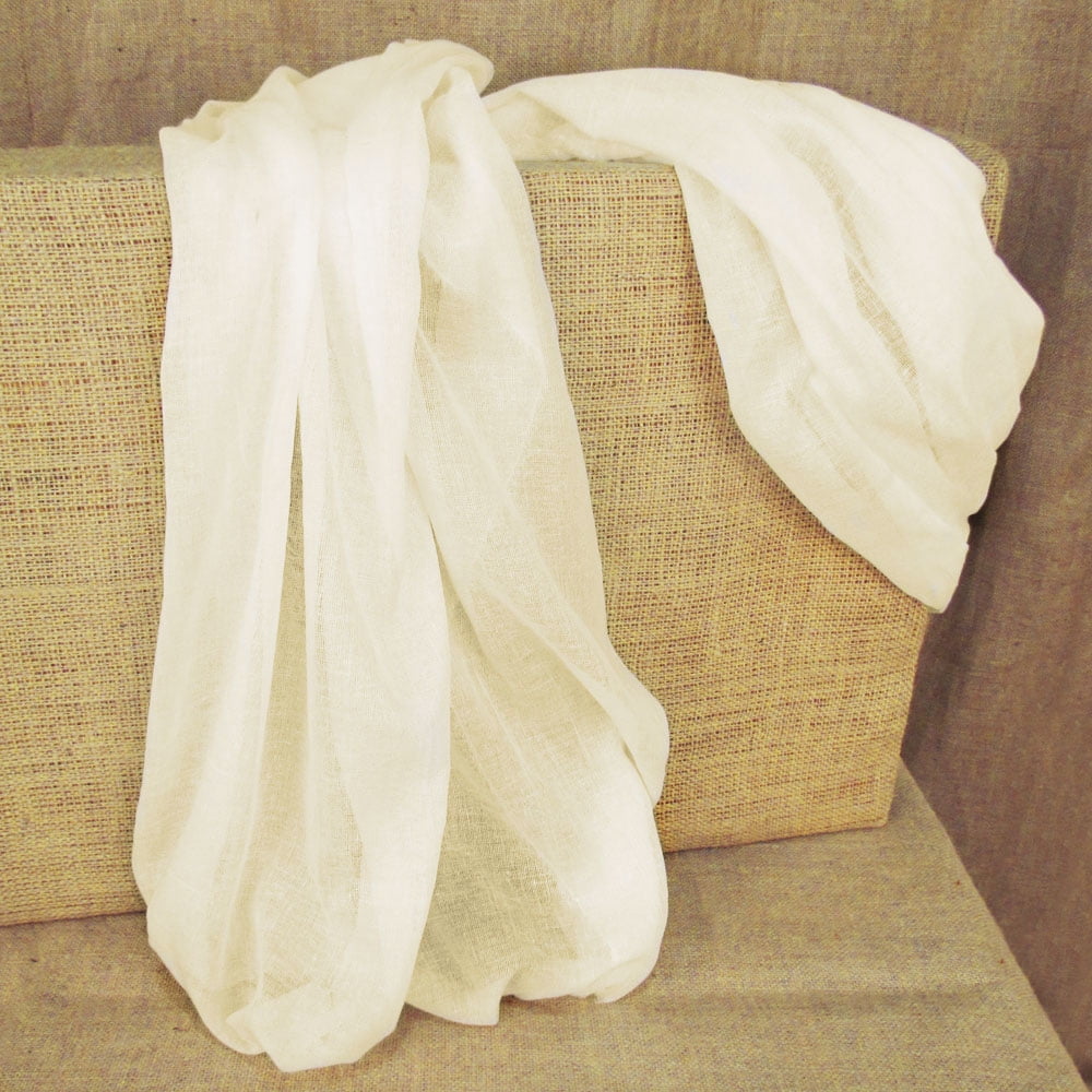 60 Yards Natural Unbleached Tobacco Cloth Cotton Fabric Lightweight for