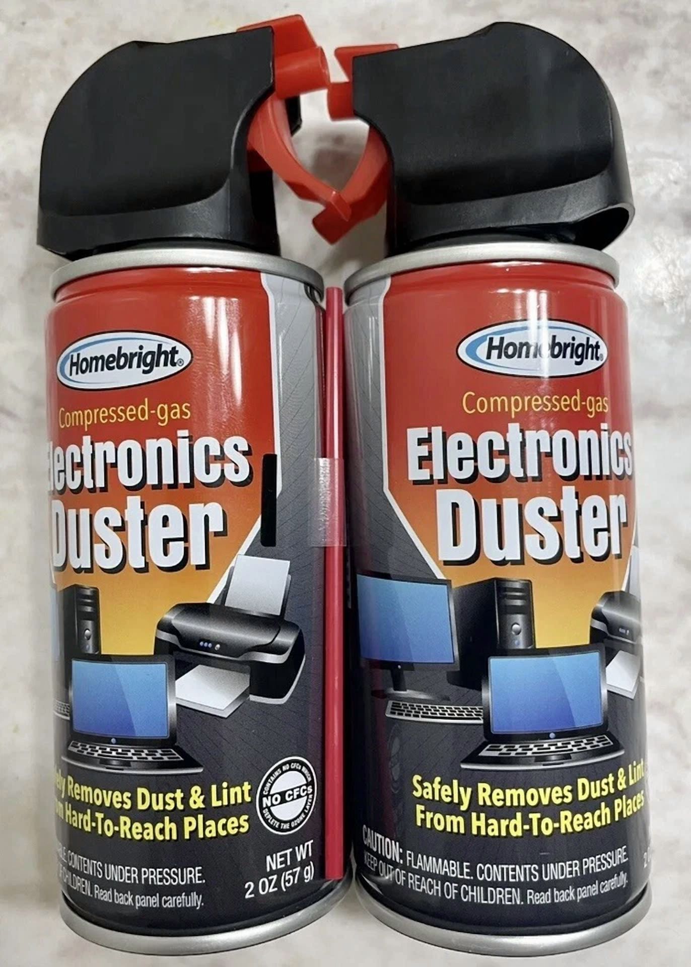 CIRCLE- 2 Air Duster Cans Spray Electronics 2 Oz Computer Keyboard Particle Remover Comp