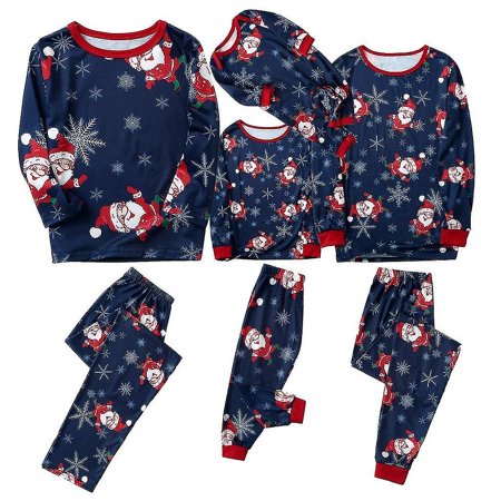 Eyiiye homewear sleepwear Christmas Family Matching Pyjamas Set Sleepwear Kids Adult Xmas Santa