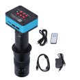 thumbnail image 1 of Cámara microscópica USB 4K 2K 12MP HD Lente de montura C 180X Anillo de luz 144LED AC100‑240VUS, 1 of 10