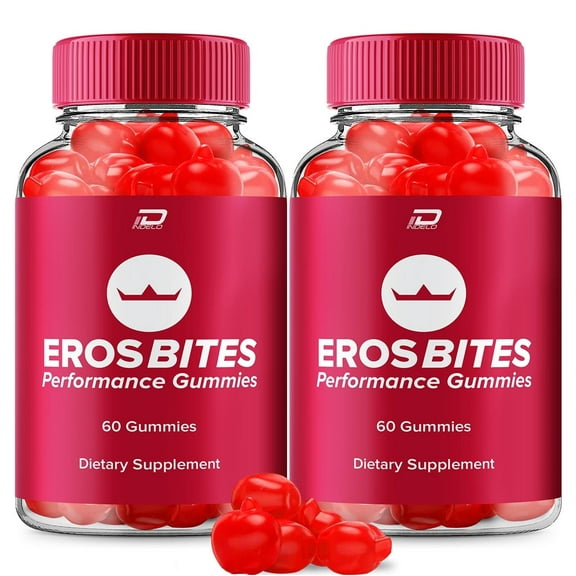 Eros Bites Gummies for Men – Eros Bites Gummy Natural Blend, 2 Pack, 120 Gummies