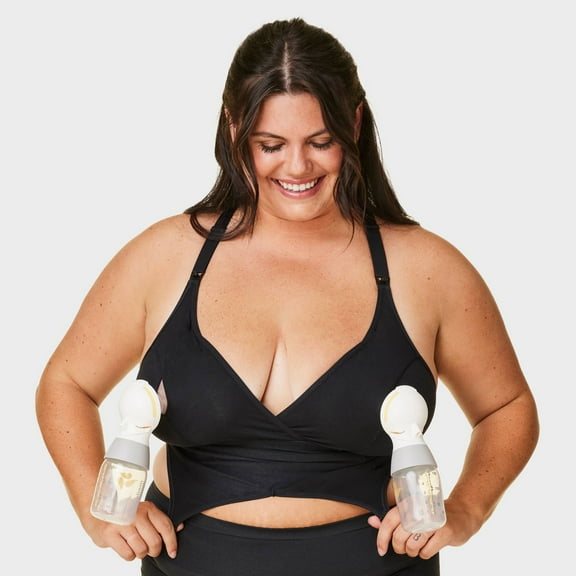 Women's Original Full Cup Pumping and Nursing Bra - Black L