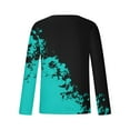 thumbnail image 3 of Tawop Mens Tshirt Crew Neck Long Sleeve Pullover Graphic Workout Casual Blue L, 3 of 5
