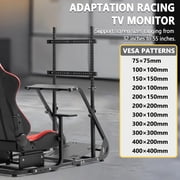 Marada Racing Simulator Cockpit with Monitor Stand, Gaming Chair for G923 G920 T500 Fanatec T3PA/Tgt