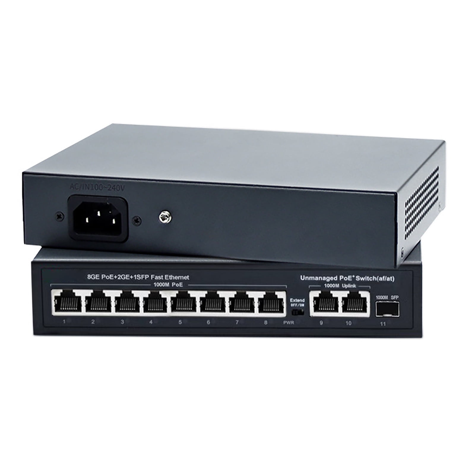 APPLAYERR Unmanaged Gigabit POE Switch, 10 Ports, for Home/Office Network Expansion, Auto-Sensing Output Power