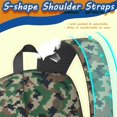 thumbnail image 4 of 17 Inch Lightweight Backpack,PVC Waterproof Oxford Fabric, Ergonomically Designed, with Large Capacity, Camouflage Print, 4 of 5