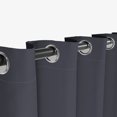 thumbnail image 6 of Tchckioa Solid Color Blackout Curtains,Thermal Insulated Grommet Window Drapes for Apartment,2 Panels,52x84 Inch,Gray, 6 of 6