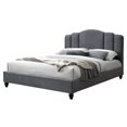 thumbnail image 3 of ACME Giada Channel-Tufted Fabric Queen Platform Bed in Charcoal, 3 of 7