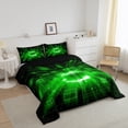 thumbnail image 3 of Erosebridal Futuristic Cubes Bedding Twin Comforter Set,Geometric Plaid Down Comforter,Grid Checkerd Bedding Sets Twin With Comforter,Super Cozy Gradient Bedroom Decoration,Reversible,2-Piece, 3 of 8