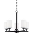 thumbnail image 3 of Sea Gull Lighting - Oslo - Five Light Chandelier Chrome LED Chrome Finish with, 3 of 4
