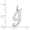 thumbnail image 4 of Collier Pendentif Monogramme Lettre I Initiale en Argent Sterling 925, 4 of 8