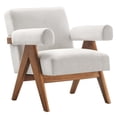 thumbnail image 2 of Modway Lyra Fabric Armchair in Ivory Fabric, 2 of 9