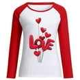 thumbnail image 3 of Meichang Chandail de la Saint-Valentin pour Femme, Mignon, Imprimé de Cœur d'Amour, Chandail à Enfiler, Hauts pour Femmes, Manches Longues, Col Rond, Chandails à Enfiler de la Saint-Valentin, 3 of 3