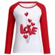 thumbnail image 3 of Estampado del Día de San Valentín para mujer moda Casual cuello redondo manga larga pulóver sudadera Tops camisa blusa Pompotops gfhjh16266, 3 of 3