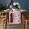 thumbnail image 2 of Valentine's Day Table Runner - 72 Inch Long, Kitchen Dining Table Runner Dresser Scarves, Pink Love Heart Floral Truck Wooden Farmhouse Decor for Coffee Tables Wedding Party Banquet, 2 of 8