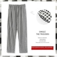 thumbnail image 4 of Pantalones de pijama para mujer, otoño e invierno, de algodón, sueltos, a cuadros, para uso exterior, primavera y otoño, verano, para el hogar, para chicas gorditas, 4 of 5