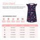 thumbnail image 3 of Fotbe Winter Skiing Snowflakes Vestido de Dormir para Niñas de 3 a 10 Años, Mangas Cortas, Estilo Princesa, Pijama Camisón con Mangas Voladas-Large, 3 of 6
