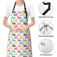 thumbnail image 6 of Lsque Colorful Rabbit Waterproof Apron Chef Aprons for Men Heavy Duty Chemical Work Apron Extra Long Grilling Aprons with Adjustable Bib Apron, 6 of 9