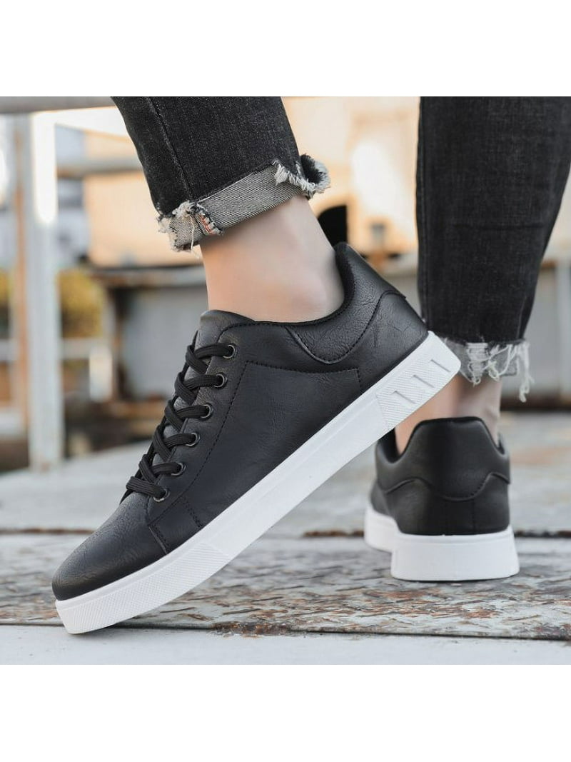 Men' s Casual Shoes Leather Dress Sneakers Business Casual Shoes