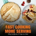 thumbnail image 4 of Electric Crepe Maker, 8-Inch Non-Stick Cooking Surface, Crepe Machine with Handle, Instant Crepe Maker, Aqua Color, 4 of 11
