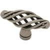 Brainerd 50mm Small Birdcage Oval Knob, Antique Pewter