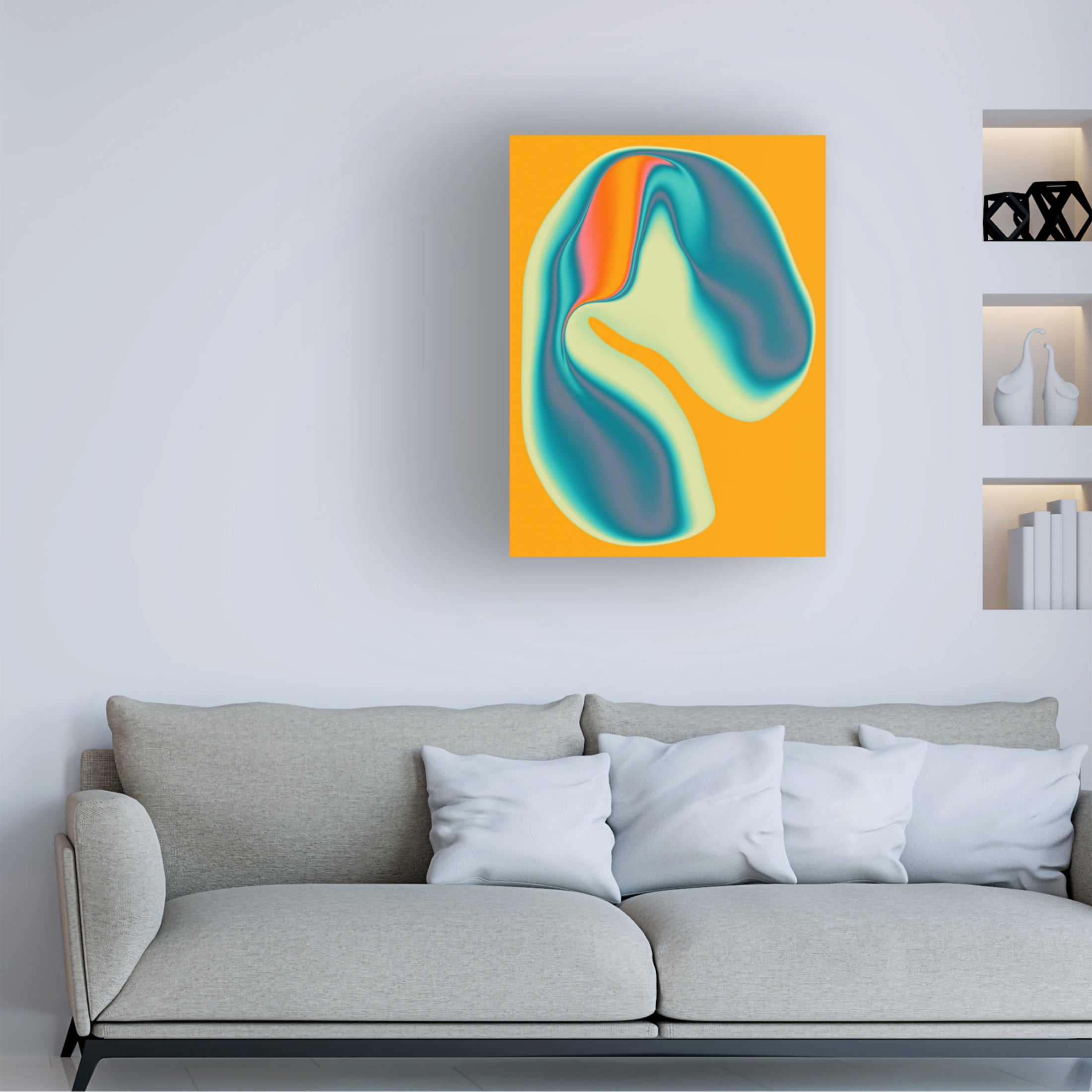 Trademark Fine Art Jazzberry Blue  Entropy 1 Canvas Wall Art