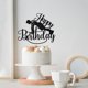 thumbnail image 4 of Cake Topper Naicaek Negro con Brillo para Cumpleaños Fitness, 4 of 7