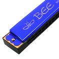 thumbnail image 4 of Bee Print 16 Holes Harmonica Mouth Organ Blue, 4 of 5
